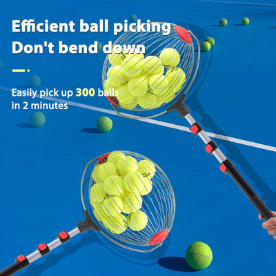 Qualität  Portable Roller Tennis Balls Picker Pickleball Pick-Up Bucket with Hook Ball Organizer Tool for Court usine