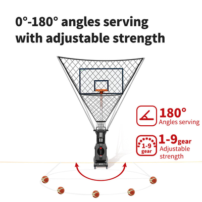 2025 SIBOASI K2 Multiple Angle Trainer Smart APP &amp; Fernbedienung Automatisches Basketball Schießen Werfen Maschine Professionelle Ausbildung