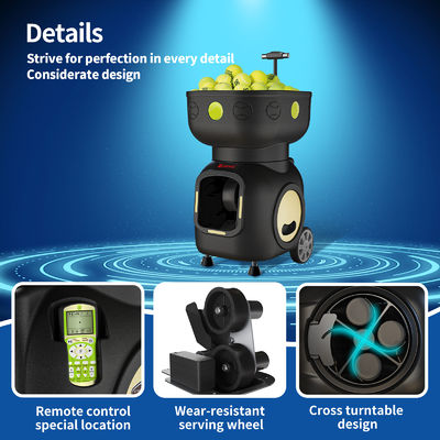 SIBOASI T5 APP Steuerung Mini Shooting Tennis Maschine Ball für das Training