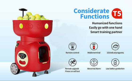 SIBOASI T5 APP Steuerung Mini Shooting Tennis Maschine Ball für das Training