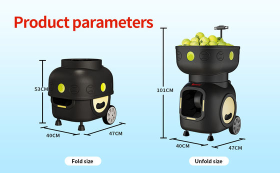 SIBOASI T5 APP Steuerung Mini Shooting Tennis Maschine Ball für das Training