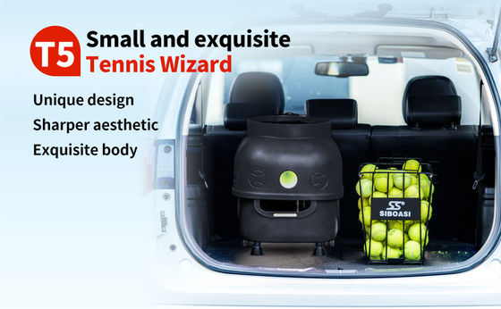 SIBOASI T5 APP Steuerung Mini Shooting Tennis Maschine Ball für das Training