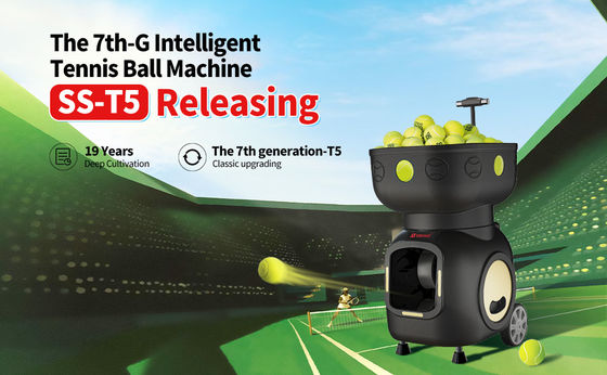 SIBOASI T5 APP Steuerung Mini Shooting Tennis Maschine Ball für das Training