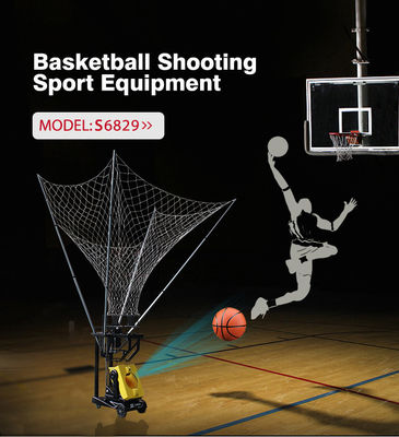 Ein 180 Grad-Azimut Siboasi trägt automatische Basketball-Schießen-Maschine zur Schau
