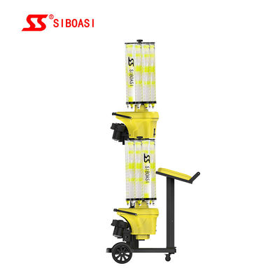 Roboter-Trainer des Badminton-S8025, Badminton-Shuttle-Zufuhr mit doppeltem Kopf
