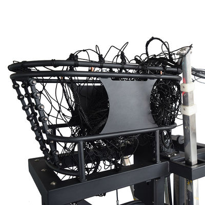 Intelligente schwarze Farbbasketball-Ausbildungsanlageen mit 5 überschreitenen Ball-Schaluppen und Adjuste für persönliches Training beschleunigen