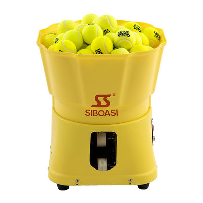 Fütterungsmaschine des gelben Tennis-80W, Mini Tennis Ball Server Speed justierbar