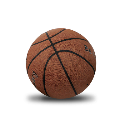 Überziehen offizielle PU Größe Soems zusammengesetzten Basketball Microfiber mit Leder