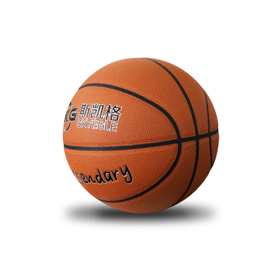 Kundengebundene lederne Basketball-Größe 6 7 Logo Hygroscopic PUs für Training